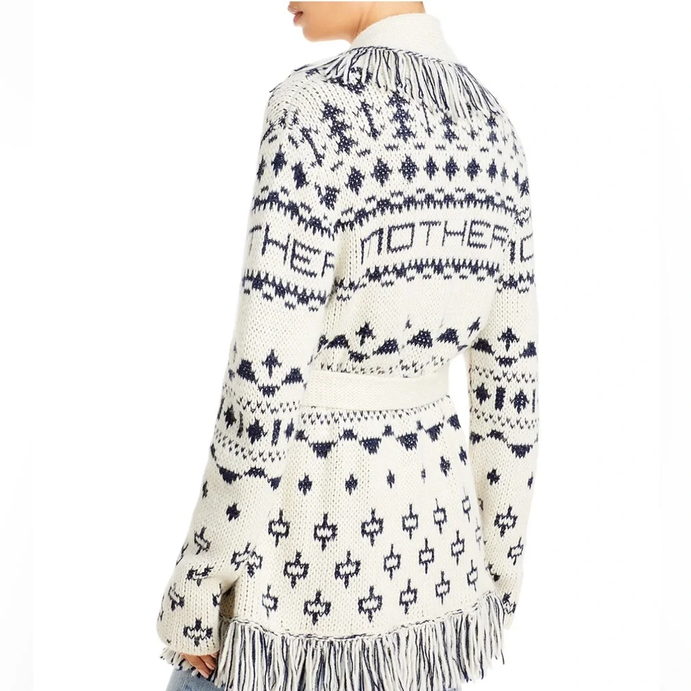 Mother Belted Fringe Cardigan - Picture 6 of 9